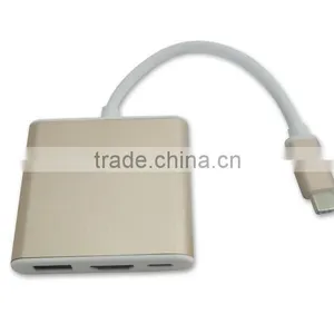 Type C to USB C/F+HDMI A/F+USB3.0 Hub thumbnail-1