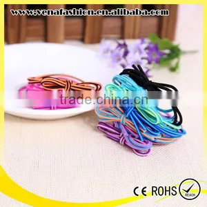 Double Layers Covered Hair Elastic Band, Types of Hair Bands thumbnail-6