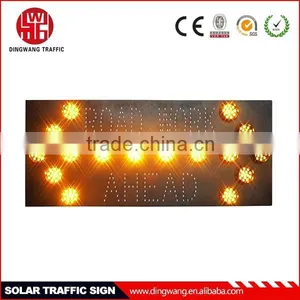 Road Works Guide Sign Solar Traffic Signal thumbnail-1