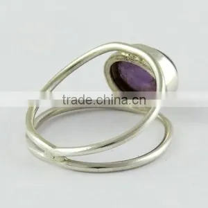 Pale Beauty !! Blue Amethyst 925 Sterling Silver Ring, Silver Jewellery Wholesale, 925 Sterling Silver Jewellery thumbnail-5