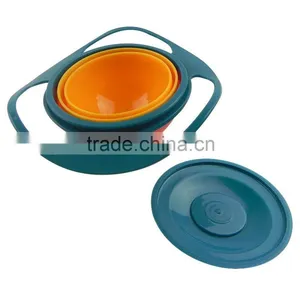 Baby 360 Rotating Spill-proof Gyro Bowl With Lid thumbnail-1