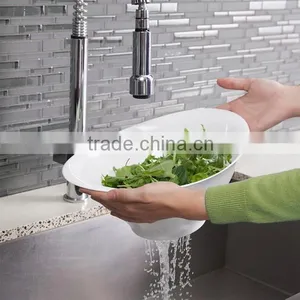 Quirky Ventu Strain and Serving Bowl With Bamboo Bottom thumbnail-1
