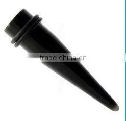 Black Acrylic Ear Stretching,ear Taper, Body Jewelry thumbnail-1