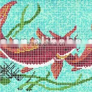 Fish Design Swimming Pool Fish Mosaic Patterns thumbnail-2