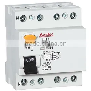 AUR1 Magnetic Residual Current Circuit Breaker Rccb thumbnail-1