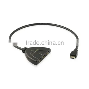 Hot Video Player 4kx2k 3 Ports Bi-direction Hdmi Switch Splitter With Pigtail Cable thumbnail-4
