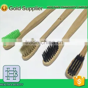 Medium Bristle Type Bamboo Wooden Toothbrush thumbnail-1