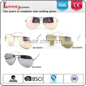SM-4526PZ Wholesale Sunglasses 2016 Fashion Sunglasses Mirror Lens Aviator Sunglasses thumbnail-1