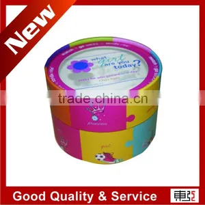 Cute Round Paper Packaging Box With Transparent Window on Top thumbnail-1