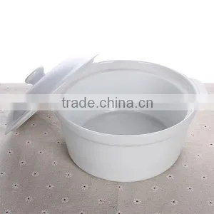 Pure White Ceramic Soup Pot High-capacity Nest Soup thumbnail-4