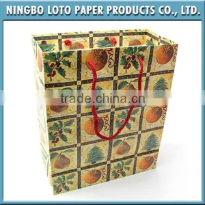 Printed Paper Shopping Bag With Fancy Christmas Trees Design to Walmart thumbnail-1