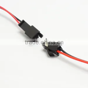 Wholesale SM 2-Pin LED Light Connector Female & Male Black Plug With Wire Cable thumbnail-2
