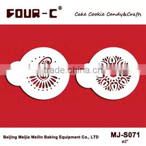 Mehndi Cookie Set,cup Cake Top Stencils,classic Coffee and Candy Stencils,pattern thumbnail-1