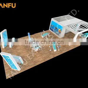 TANFU Customized 10m x 20m Modular Exhibition Booth for CES Show thumbnail-1