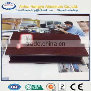 Wooden Grain Double Sliding Window Aluminium Extrusion Profiles (thermal Break) thumbnail-2