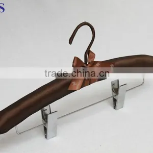 High Quality Beautiful Popular Satin Clips Hanger thumbnail-1