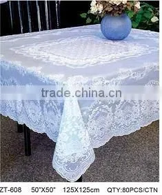 LACE PVC TABLECLOTH ZT-608 125X125CM thumbnail-1