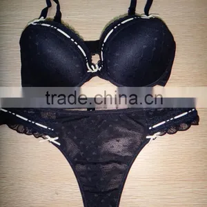 Black Women Sexy Bra Set thumbnail-1