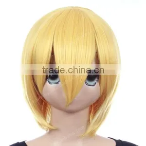 Guangzhou Factory Cheap Price Blonde/white Lolita Wig Synthetic Sex Short Wig Cosplay thumbnail-3