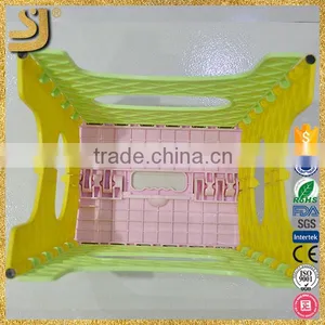Yellow Color Plastic Folding Stools, Mini Plastic Folding Stools thumbnail-6