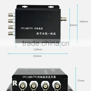 4ch Ahd Cvi Tvi Analog Video Coax Extender 720p 1080p thumbnail-1