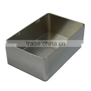 White and Black Metal Tin Box/Rectangular Tin Box/tin Box With Sliding Lid thumbnail-4