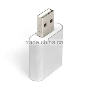 [New Arrival] Aluminum External USB Audio Adapter Sound Card With Stereo Headphone/Speaker and Mono Microphone Jacks thumbnail-5