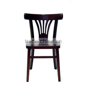 Country Garden Modern Fabric Hotel Arm Wooden Teak Dining Table and Chair thumbnail-1