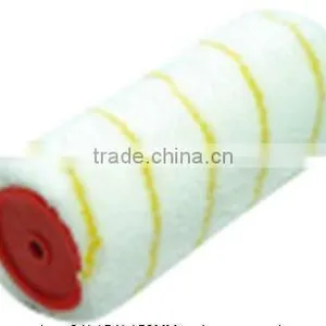 White Color With Yellow Strip Yarn Acrylic Roller Cover Paint Roller thumbnail-1