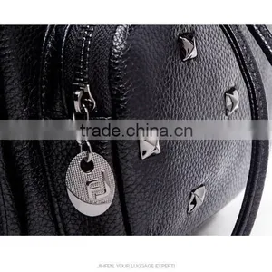 Wholesale Fashion Custom Women High School Leather Backpack thumbnail-6