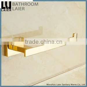 Simple Buy From China Zinc Alloy Gold Finishing Bathroom Accessories Wall Mounted Toilet Paper Holder thumbnail-3