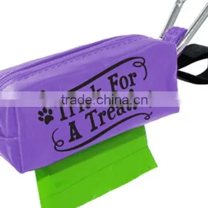 Supply Fabric Poop Waste Pickup Bags With Carabiner From China Factory (D683) thumbnail-1