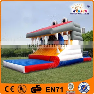 CE BV Approved Animal Themed WSS-011 Inflatable Whale Slide Game for Sale thumbnail-1
