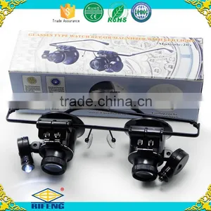 Headset Glasses Type Watch Repair Magnifier With Led Light Magnifier thumbnail-1