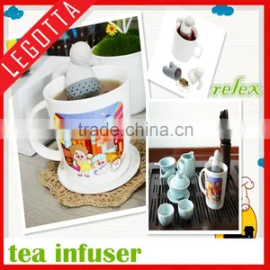 2015 Lovely Novel Food Grade Silicone New Arrival Tea Strainer thumbnail-1