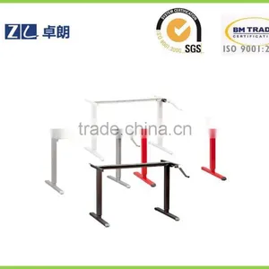 Standing up Desk Frame Lifting With Hand Cranked Adjustable Height thumbnail-1
