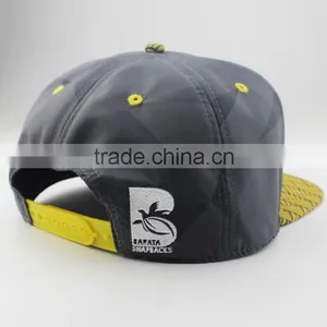Custom Fashion 5 Panel Flat Bill Hat Cap thumbnail-6