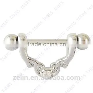 Stainless Steel Nipple Ring, Fashion Body Piercing Jewelry Nipple Ring thumbnail-1