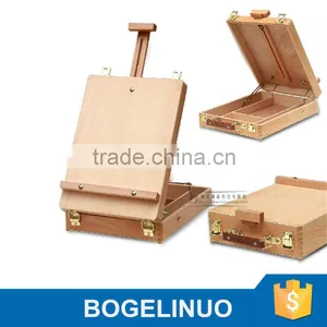 in Stock 36*27*9.5(65)cm Handle-held Tabletop Wood Easel Box thumbnail-1