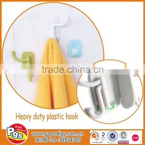 Hot Selling Small Plastic Strong Self Adhesive Wall Hanging Clothes Hooks thumbnail-1