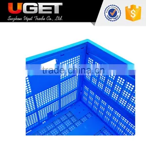 Acid and Alkali Resistance Plastic Foldable Mesh Crate for Supermarket thumbnail-6