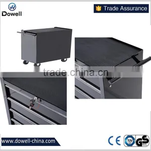 24" Wide 5 Drawer Rolling Tool CabinetTC4124 5 Drawer Intermediate Chest, Silver/Black Professional 5Drawer Rolling Cabinet thumbnail-2