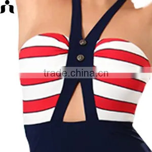 2017 Classic Skirt One-piece Swimwear thumbnail-4