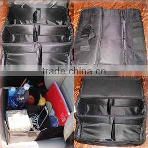 Folding Car Seat Organizer With Adjustable Compartments Backseat Storage Organizer Front Seat Car Organizer thumbnail-6