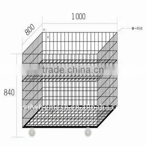 Galvanized Collapsible Wire Mesh Container thumbnail-1
