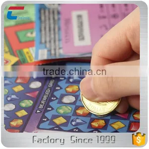 Good Quality Pin Number Printed Scratch off Card for Molible Phone thumbnail-3