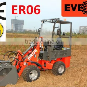 Everun ER06 Agricultural Maschine Front End Hydrostatisch Mini Radlader/Farm Hoflader Mit CE/Euro 3 thumbnail-1