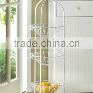 3-tier Rotatable Floor Standing Flower/Fruit/Vegetable Stand Basket thumbnail-3
