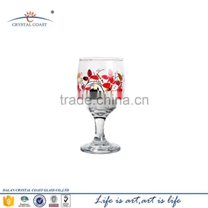 Cheap Handmade Red Color Glass Goblet thumbnail-1