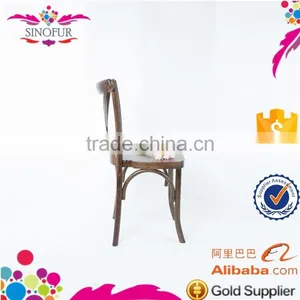 Wholesale Price Wooden Cross Back Dining Chair thumbnail-4